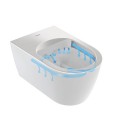 Piekaramais tualetes pods ar Bide Duravit SensoWash Starck -Elektroniskais, bezapvalka, SoftClose, DuraShield, Alpine white 650001012004310