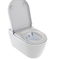 Piekaramais tualetes pods ar Bide Duravit SensoWash Starck -Elektroniskais, bezapvalka, SoftClose, DuraShield, Alpine white 650001012004310
