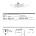 Раковина для ванной Laufen Pro B, 560x440 мм, поверхность, белый