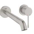 Vonios kriauklės maišytuvas Grohe Essence VA dalis, 2 skylių, išleidimas 230 mm, nuo sienos, supersteel