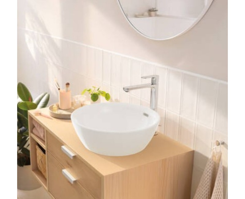 Смеситель для раковины Hansgrohe Rebris S 240 CoolStart, с выдвижным механизмом, черный матовый