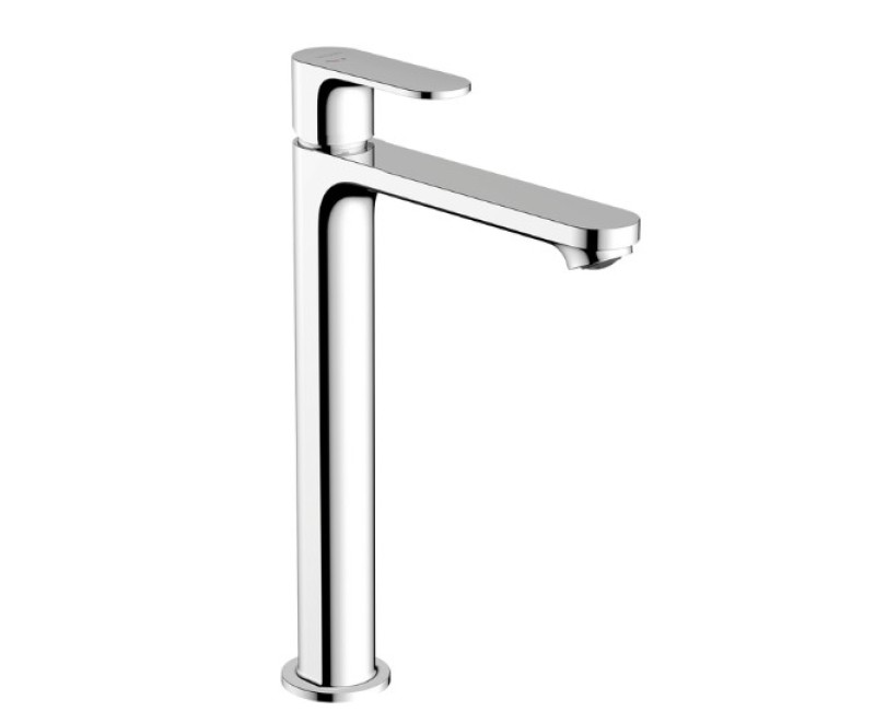 Смеситель для раковины Hansgrohe Rebris S 240 CoolStart, с выдвижным механизмом, черный матовый