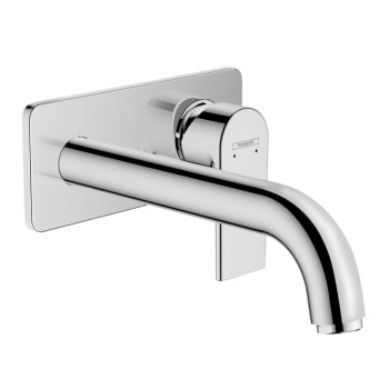 Vannas istabas izlietnes maisītājs Hansgrohe Vernis Shape virsapmetuma daļa, 2 caurumu, no sienas, hroms