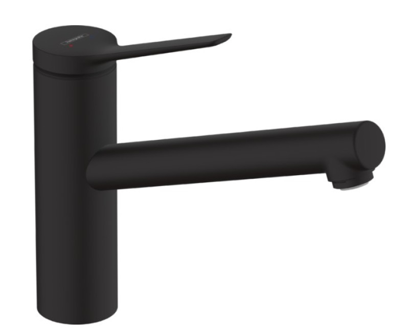 Virtuvinis praustuvės maišytuvas Hansgrohe Zesis M33-150 1jet, matinė juoda