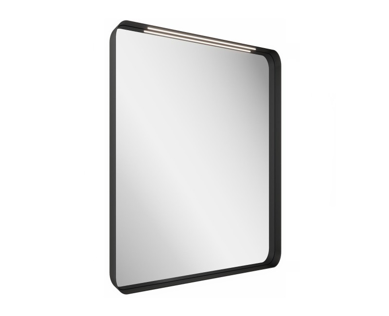 Spogulis Ravak Strip I 600x700 melns ar apgaismojumu