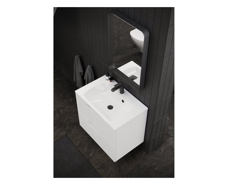 Spogulis Ravak Strip I 600x700 melns ar apgaismojumu