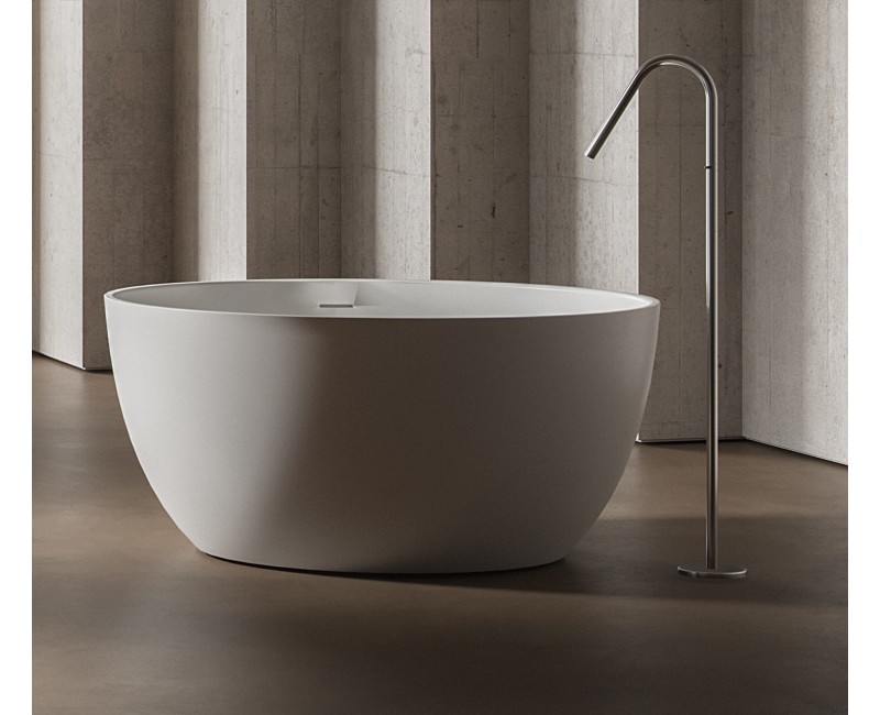 Laisvai stovinti vonia Hatria H-SOLID 01 Silcstone 160x70cm H=58cm, Balta Matinė 00Y9CW25