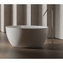 Brīvi stāvoša vanna Hatria H-SOLID 01 Silcstone 160x70cm H=58cm, Balta Matēta (bez pārplūdes) 00Y9CX25