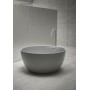 Brīvi stāvoša vanna Hatria H-SOLID 04 Silcstone d120cm H=55cm, Balta matēta 00Y9E625