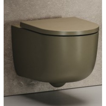 Piekaramais Tualetes pods Hatria Futura PURE VORTEX®  9BA0 bez vāka, Selva 9BA046
