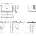 Vannas istabas izlietne Hatria Lavabo 80x46.5cm, Balta
