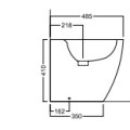 Bide Hatria FUSION PURE VORTEX®  Balts Y0U601