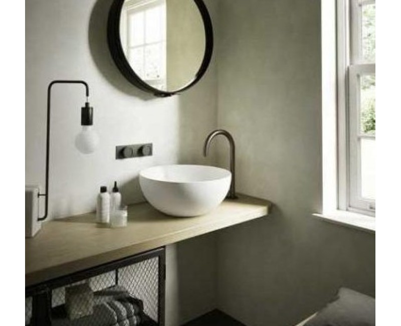 Vannas istabas izlietne Hatria Lavabo 06:00 S uz virsmas Ø 40cm Y1VF01, Balta