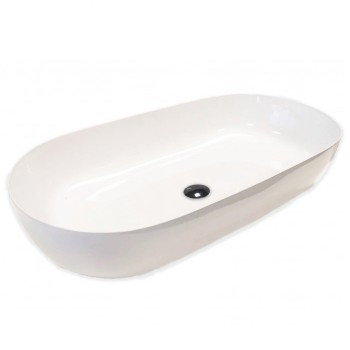 Vannas istabas izlietne Hatria Lavabo 21:00 S uz virsmas 75x38cm Y8AL01, Balta