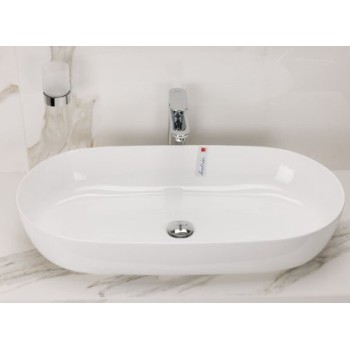 Vannas istabas izlietne Hatria Lavabo 21:00 S uz virsmas 75x38cm Y8AL01, Balta