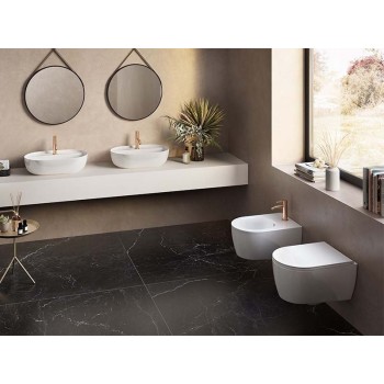 Vannas istabas izlietne Hatria Lavabo 12:00 MF S uz virsmas 57x38cm Y8AM01, Balta