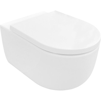 Piekaramais Tualetes pods Hatria Futura PURE VORTEX®  bez vāka, Balts 9BA01
