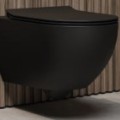 Подвесной унитаз Hatria CENTRICA PURE VORTEX®, без крышки, NERO MATT Y9DE02