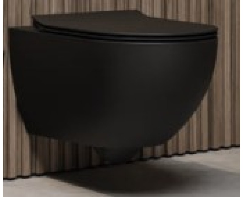 Подвесной унитаз Hatria CENTRICA PURE VORTEX®, без крышки, NERO MATT Y9DE02