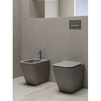 Tualetes pods Hatria TECNA PURE VORTEX® Rimfree (Bez vāka) CEMENTO Y9DH28