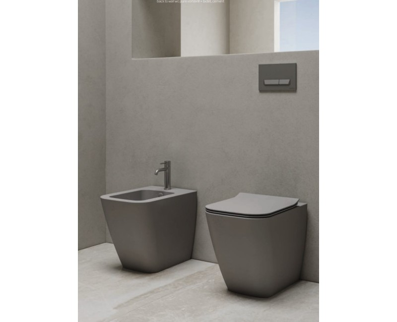 Унитаз Hatria TECNA PURE VORTEX® (без крышки) CEMENTO Y9DH28