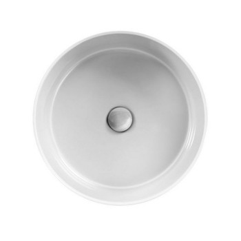 Vannas istabas izlietne Hatria Lavabo 07:15 S pabūvējamā, Ø 44cm bez pārplūdes balta YXSP01