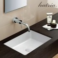 Vonios kambario kriauklė Hatria Lavabo 11:15 S įmontuojama, 50x38cm be perpildymo balta YXSQ01