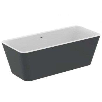 Brīvi stāvoša Vanna Ideal Standard Tonic II, 180x80 cm, lietā akrila, matēti balta/melna K8725V3