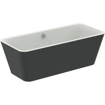 Brīvi stāvoša Vanna Ideal Standard Tonic II, 180x80 cm, lietā akrila, matēti balta/melna K8726V3