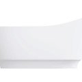 Vonia Omnires NEO M+, akmens masės, pastatoma, su aukšta nugaros atrama, 158 × 72 cm, be perpildymo, matinė balta, NEO158SWWBM
