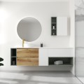 Полка для ванной OZE HARMONIE 800 мм (под столешницей) Терракота