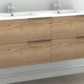 Vannas istabas skapītis ar izlietni OZE Celtic 2x600mm Golden Oak