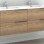Vannas istabas skapītis OZE ar izlietni Celtic 2x600mm Golden Oak