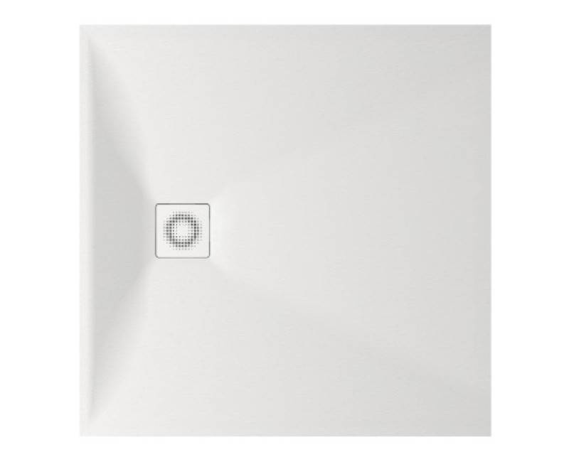 Dušo padėklas Paa LETTERA KV100 Akmens masė 100x100cm Baltas