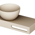 Izlietne PAA DO SilkStone ar plauktu 400x200mm Matte Caffelatte