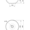 Izlietne PAA DO SilkStone Ø 280mm matte caffe latte
