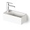 Izlietne PAA MI Kreisā SilkStone 400x210mm Balta
