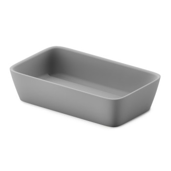 Praustuvė PAA QUADRO ON SilkStone 555x335mm matinė pilka