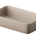Раковина PAA QUADRO ON SilkStone 555х335мм кофе латте