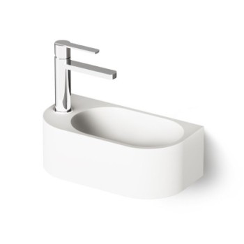 Izlietne PAA RE Kreisā SilkStone 400x210mm Balta
