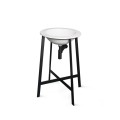 Раковина PAA ROUND PLUS SilkStone Ø 560мм Белая