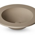 Izlietne PAA ROUND PLUS SilkStone Ø 560mm ar noplūdi matte caffe latte