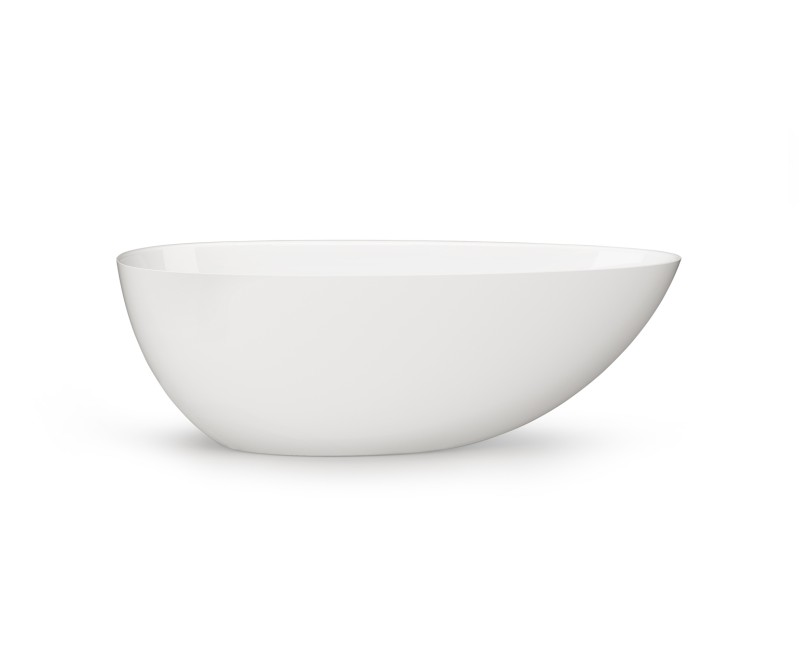 Vanna Paa Bella OVO Akmens masas 1700x800mm Balta