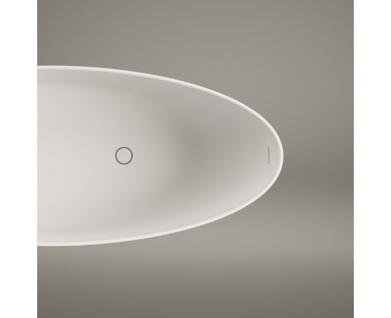 Vanna Paa Bella OVO Akmens masas 1700x800mm Balta