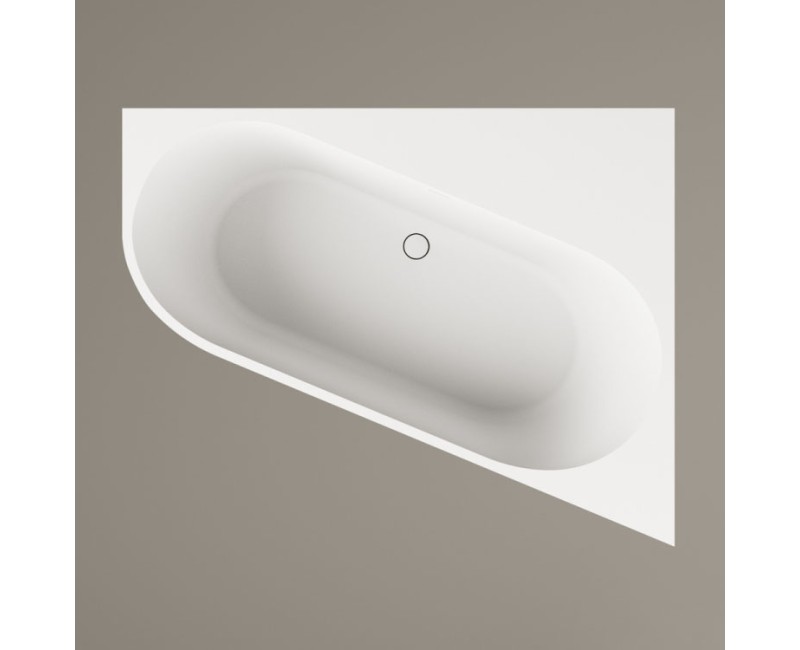 Vanna Paa DECO CORNER A SilkStone 1600x1270mm Balta