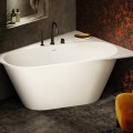 Vanna Paa DECO CORNER A SilkStone 1600x1270mm Balta