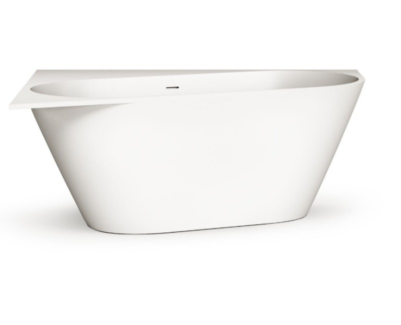 Vanna Paa DECO CORNER D SilkStone 1600x1270mm Balta