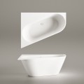 Vanna Paa DECO CORNER D SilkStone 1600x1270mm Balta