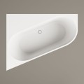 Vanna Paa DECO CORNER D SilkStone 1600x1270mm Balta