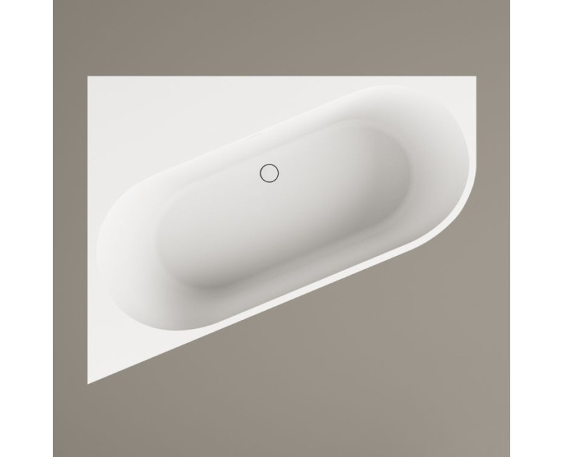 Vanna Paa DECO CORNER D SilkStone 1600x1270mm Balta